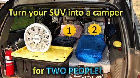 Turn Your SUV Into A Camper FOR 2 PEOPLE YouTube