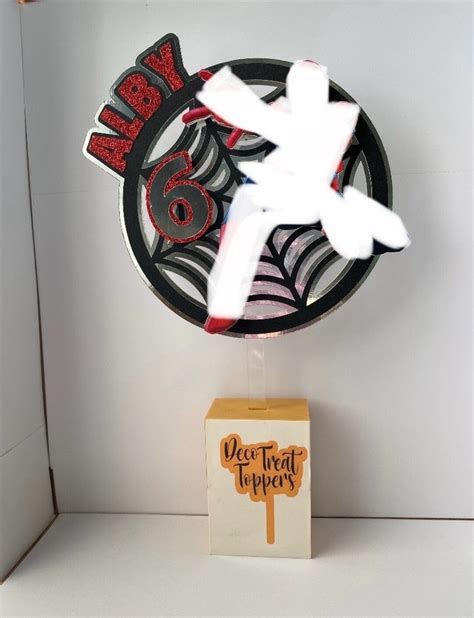 Spider Man Inspired Cake Topper Etsy