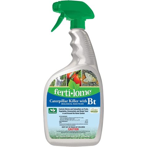 Fertilome Caterpillar Killer With Bt Biological Insecticide Rtu 32 Oz