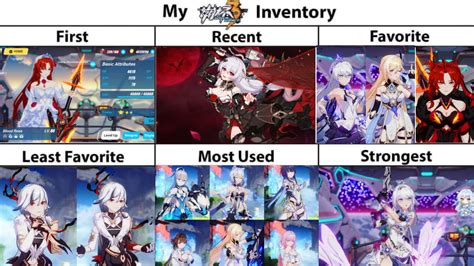 My Honkai Impact Rd S Rank Inventory K Likes Special Honkai Impact