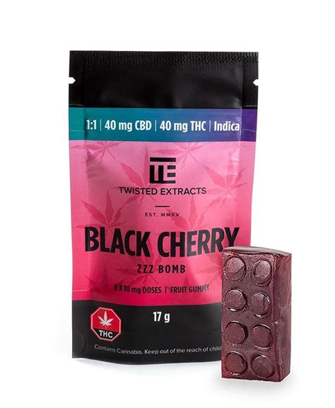 Twisted 11 Thccbd Black Cherry Gummy Indica Mjnexpress