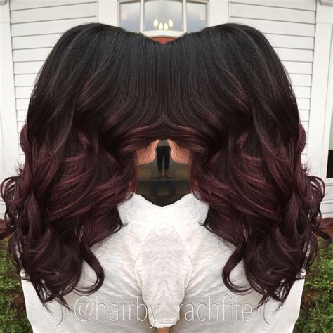 Deep Plum Ombre Hair Color By Rachel Fife