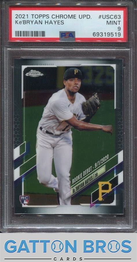 2021 Topps Chrome Update Kebryan Hayes Usc63 Psa 9 Mint Ebay