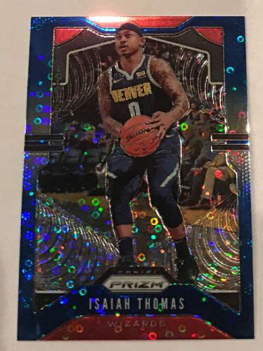 Panini Prizm Prizms Blue Fast Break Isaiah Thomas Wizards