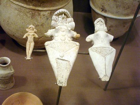 Female Figurines From The Diyala Region Northeast Of Baghdad Done In