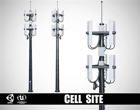 Cell Site Tower - 3D Model by iQuon