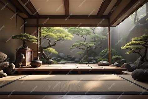 Premium Photo Japanese Zen Garden Room