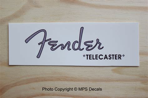 Fender Telecaster 50s Style Guitar Headstock Waterslide Decal