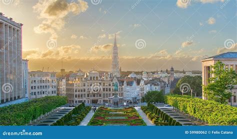 Cityscape Of Brussels Stock Photo Image Of Europe City 59980062