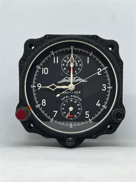 Vintage Jaeger Lecoultre Chronoflite Aircraft Clock Historic Aviation Supply