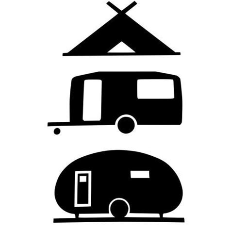 Camping Tent Silhouette at GetDrawings | Free download