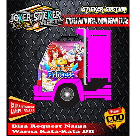 Jual Sticker Decal Pintu Depan Canter Ragasa Hino Truck Full Atas