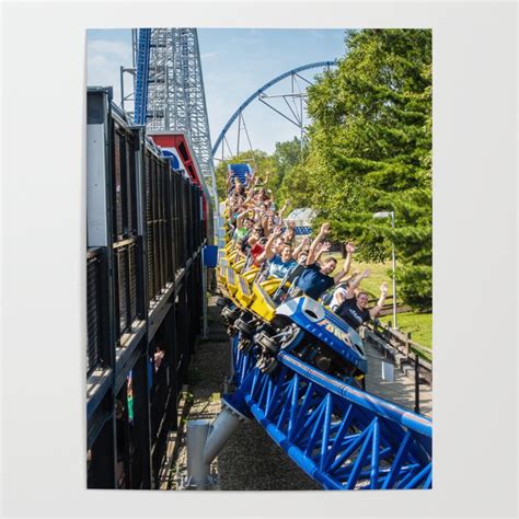 Cedar Point Millennium Force Roller Coaster 2021 Poster by davefilm ...