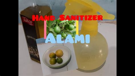 Cara Membuat Hand Sanitizer Alami Dari Jeruk Nipis Youtube