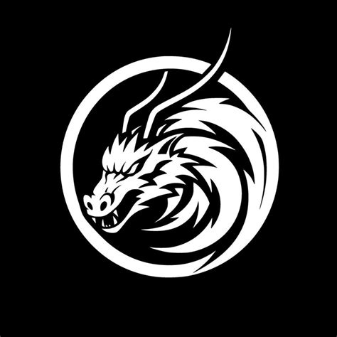 Dragon - Minimalist and Flat Logo - Vector illustration 29853973 Vector ...