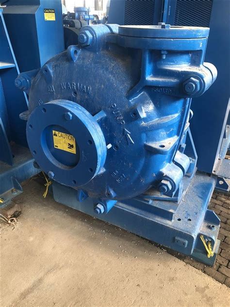 WARMAN 8 6 Centrifugal Slurry Pump 300 HP WEG AH Series Metal Lined