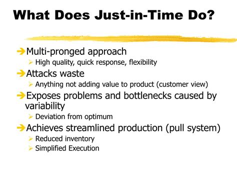 PPT Operations Management Just In Time Systems PowerPoint