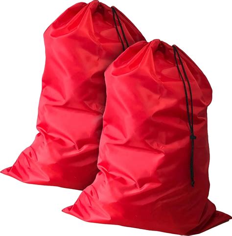 Canadian Linen Laundry Bags Red 2 Pack Canadian Linen Extra Large