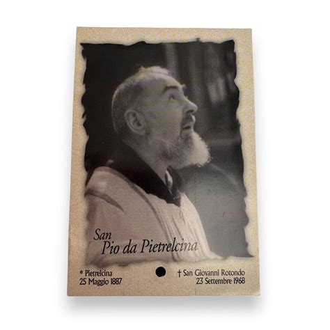 Padre Pio Holy Card St Pio Vintage Prayer Card Catholically