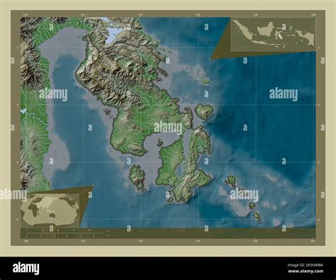 Sulawesi Tenggara Province Of Indonesia Elevation Map Colored In Wiki