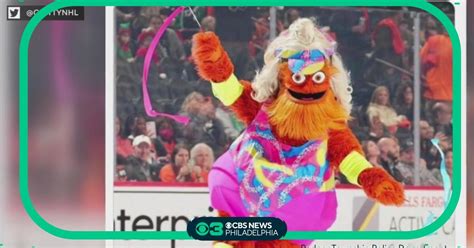 Philadelphia Flyers' mascot, Gritty, shows off Barbie costume - CBS ...