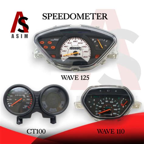 ASIM MOTORCYCLE SPEEDOMETER GAUGE ASSEMBLY FOR WAVE110 WAVE125 CT100