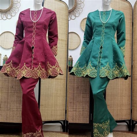 Tengku Puteri Kebaya Sulam Women S Fashion Muslimah Fashion Baju