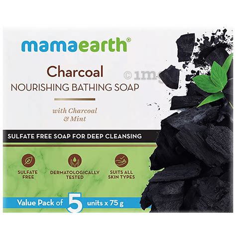 Mamaearth Charcoal Nourishing Bath Soap Gm Each Buy Combo Pack Of