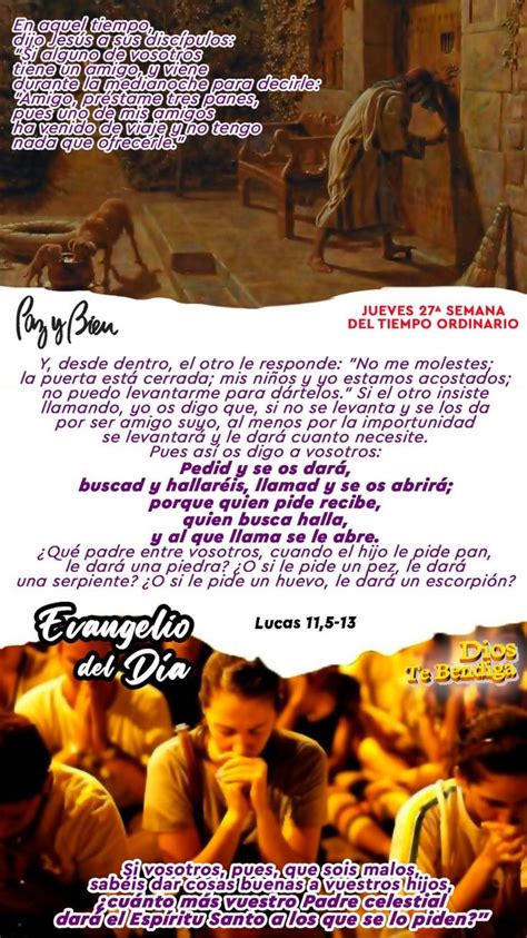 Pazybien TeinvitoaOrar EVANGELIOYLECTURAS EUCARISTÍA JUEVES 12 DE