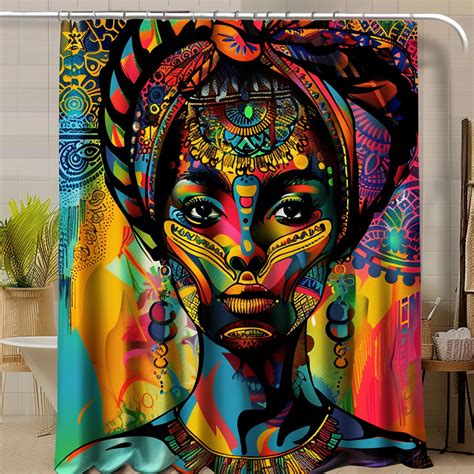 Transform Your Bathroom With A Stunning Afrocentric Shower Curtain