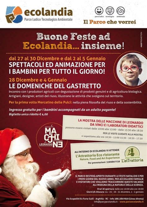 Reggio Natale ad Ecolandia numerose attività natalizie all interno