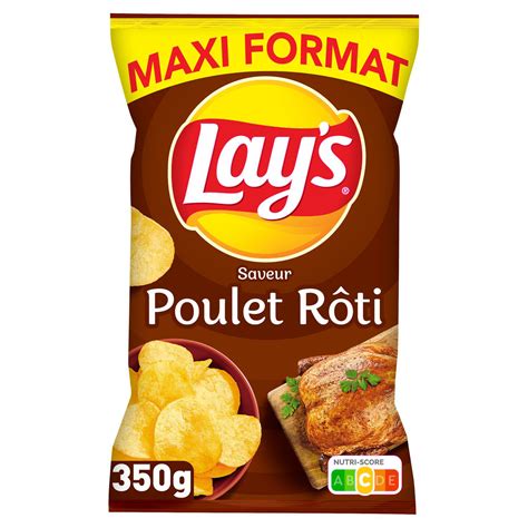 Chips Saveur Poulet R Ti Maxi Format Refermable Lay S Le Sachet De