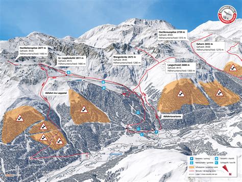 D Panoramakarte Skitourenlenkung Land Tirol Defereggental