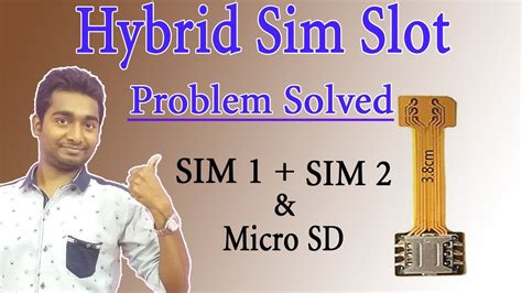 How To Use Dual Sim With Sd Card In Hybrid Sim Slot Hybrid Sim Adapter Youtube