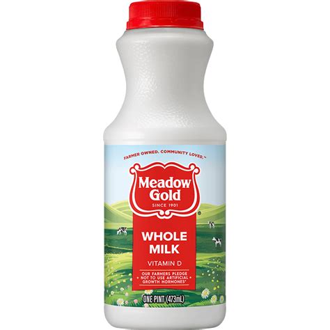 Whole Milk Plastic Pint - Meadow Gold® Dairy