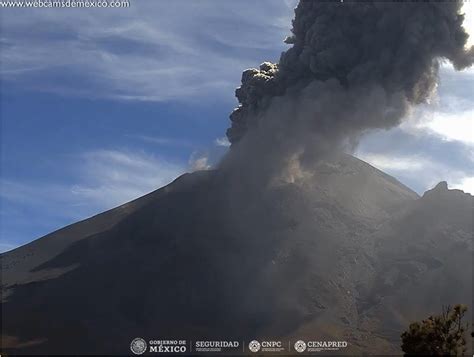 En Las Ltimas Horas El Volc N Popocat Petl Emite Exhalaciones Y