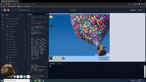 Python With The Pygame Gui Computer Desktop Using Repl It Youtube