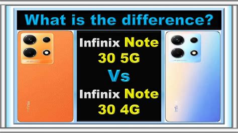 Infinix Note 30 5g Vs Infinix Note 30 4g Comparison Comparesmartphones1 Youtube