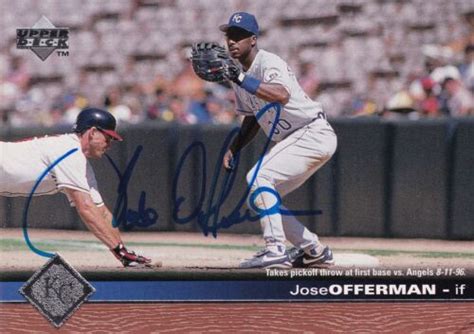 JOSE OFFERMAN SIGNED AUTO D 1997 UPPER DECK CARD 391 RED SOX LA