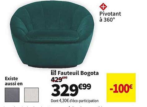 Promo Fauteuil Bogota Chez Conforama ICatalogue Fr