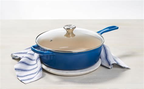 Amazon Le Creuset Enameled Cast Iron Signature Cassadou With Glass