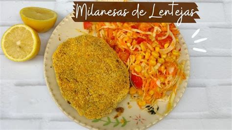 Cómo hacer MILANESAS DE LENTEJAS Receta Facil en 2022 Lentejas