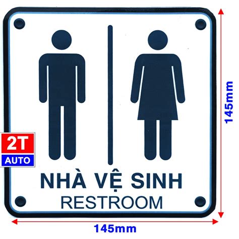 Logo T M D N Sticker Nh V Sinh Nam N Wc Restroom Bi N Ch D N Khu V