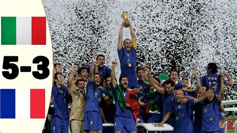 France Vs Italy Pen Fifa World Cup Final Higlights And