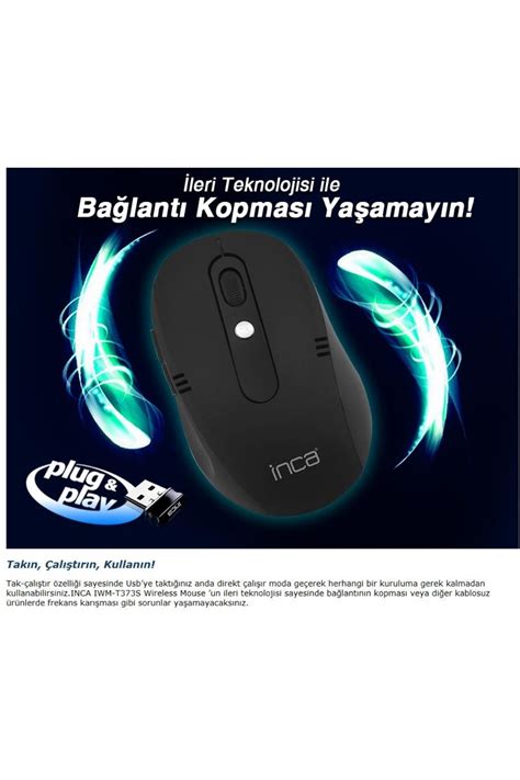 Kablosuz Nano Alıcılı Rubber Mouse Inca IWM T373s