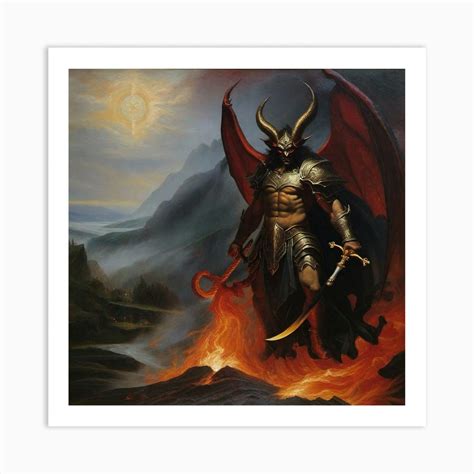 Demon Of Hell Art Print by Noctarius - Fy