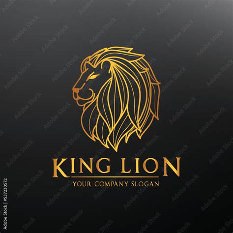 Lion Head Logo Design Lion King Lion Face Elegant Lion Icon Lion