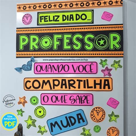 Decora O Dia Do Professor Estrela Papo Da Professora Denise