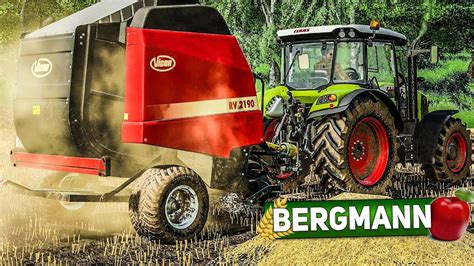 Ls Hof Bergmann Strohballen Pressen Mit Claas Arion