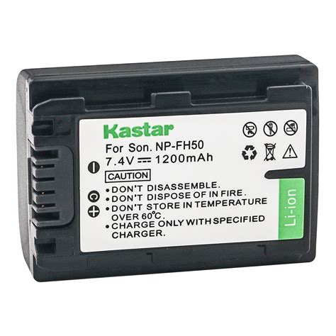 Kastar Battery Lcd Dual Charger For Np Fh Fh Sony Dcr Sr Dcr Sr